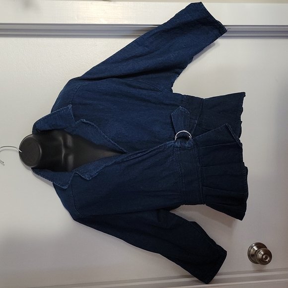 VINTAGE  BLONDIE AND ME RIGID DENIM JACKET - Picture 2 of 15